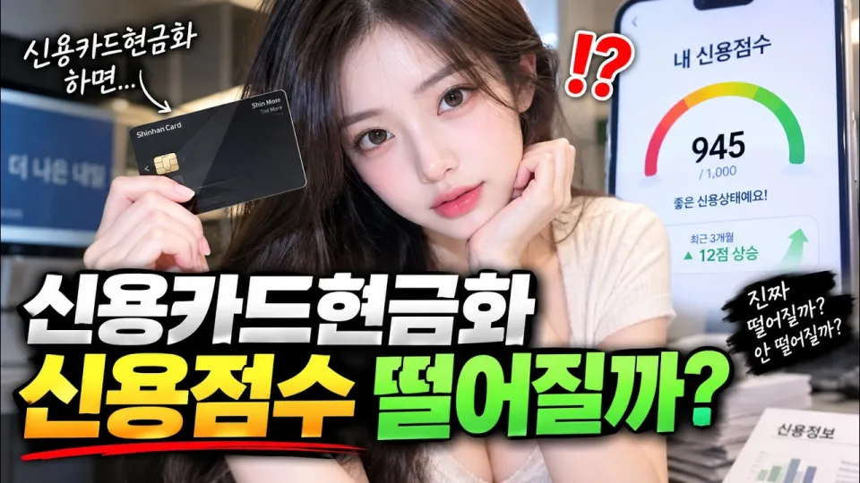 신용카드현금화 사용 시 신용점수에 미치는 영향과 주의사항